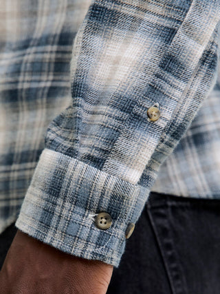 Ανδρικό πουκάμισο JJJOSHUA CHECK SHIRT LS Jack & Jones 12279546 Stormy Weather W25/26