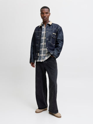 Ανδρικό πουκάμισο JJJOSHUA CHECK SHIRT LS Jack & Jones 12279546 Stormy Weather W25/26