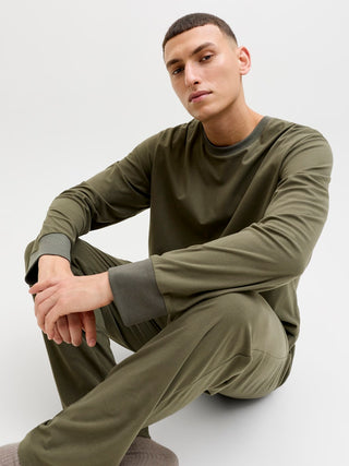 Ανδρική πιτζάμα JACSOLID LOUNGE SET WJack & Jones 12268536 Grape Leaf NOOS W25/26