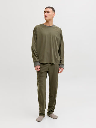 Ανδρική πιτζάμα JACSOLID LOUNGE SET WJack & Jones 12268536 Grape Leaf NOOS W25/26