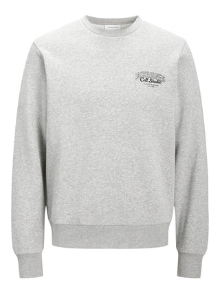 Ανδρικό φούτερ JJMAKOTO SWEAT CREW NECK Jack & Jones 12278601 Light Grey Melange W25/26