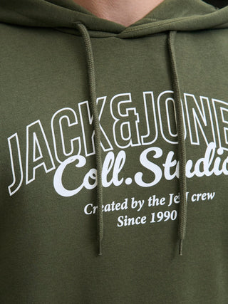 Ανδρικό φούτερ με κουκούλα JJMAKOTO SWEAT HOOD Jack & Jones 12278606 Duffel Bag W25/26