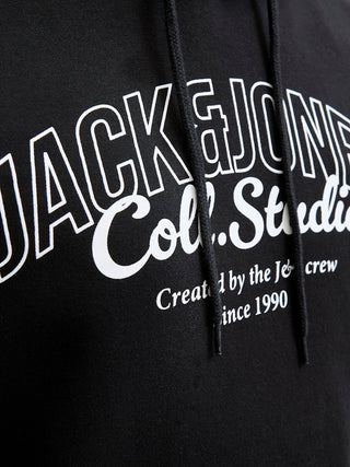 Ανδρικό φούτερ με κουκούλα JJMAKOTO SWEAT HOOD Jack & Jones 12278606 Black W25/26