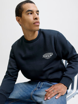 Ανδρικό φούτερ JJMAKOTO SWEAT CREW NECK Jack & Jones 12278601 Sky Captain W25/26
