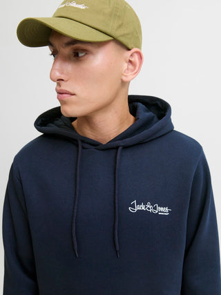 Ανδρικό φούτερ με κουκούλα JJYUKI FRONT SWEAT HOOD Jack & Jones 12287229 Sky Captain W25/26