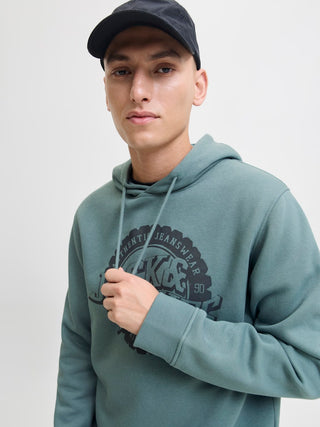 Ανδρικό φούτερ με κουκούλα JPRBLUBARON SWEAT HOOD FST Jack & Jones 12288087 Goblin Blue W25/26