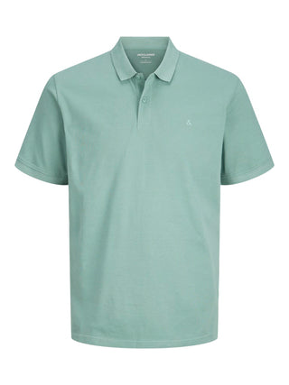 Ανδρική μπλούζα polo κοντομάνικη JJEBASIC POLO SS NOOS JACK&JONES 12136516 MINERAL BLUE SS26
