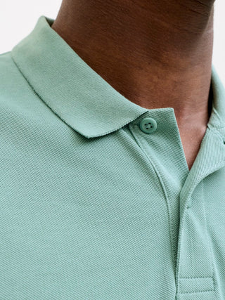 Ανδρική μπλούζα polo κοντομάνικη JJEBASIC POLO SS NOOS JACK&JONES 12136516 MINERAL BLUE SS26