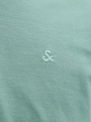 Ανδρική μπλούζα polo κοντομάνικη JJEBASIC POLO SS NOOS JACK&JONES 12136516 MINERAL BLUE SS26
