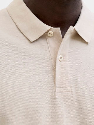 Ανδρική μπλούζα polo κοντομάνικη JJEBASIC POLO SS NOOS JACK&JONES 12136516 MOONBEAM SS26