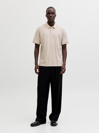 Ανδρική μπλούζα polo κοντομάνικη JJEBASIC POLO SS NOOS JACK&JONES 12136516 MOONBEAM SS26