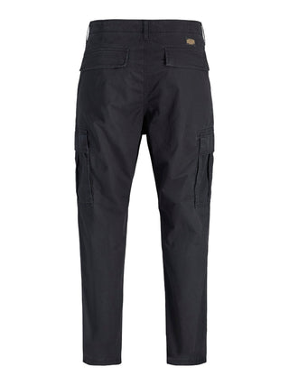 Ανδρικό παντελόνι JPSTKANE FRANK CARGO JACK&JONES 12291962 BLACK NOOS W26/27