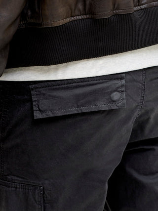 Ανδρικό παντελόνι JPSTKANE FRANK CARGO JACK&JONES 12291962 BLACK NOOS W26/27