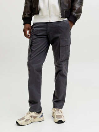 Ανδρικό παντελόνι JPSTKANE FRANK CARGO JACK&JONES 12291962 BLACK NOOS W26/27