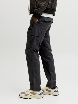 Ανδρικό παντελόνι JPSTKANE FRANK CARGO JACK&JONES 12291962 BLACK NOOS W26/27