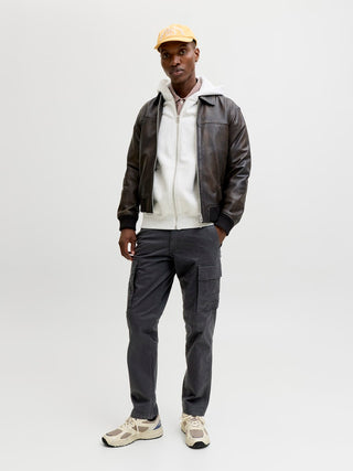 Ανδρικό παντελόνι JPSTKANE FRANK CARGO JACK&JONES 12291962 BLACK NOOS W26/27