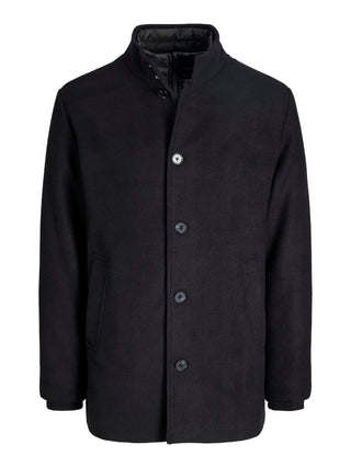 Ανδρικό παλτό JJEDETROIT COAT STYD AW25 Jack & Jones 12295108 Black W25/26