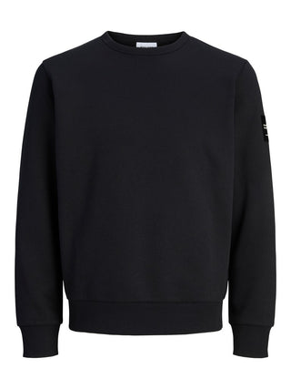 Ανδρικό φούτερ JJCLEVELAND SWEAT CREW NECK LN JACK&JONES 12298440 BLACK W26/27