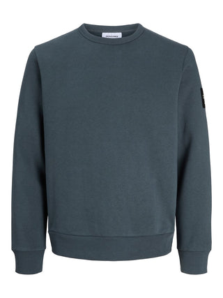 Ανδρικό φούτερ JJCLEVELAND SWEAT CREW NECK LN JACK&JONES 12298440 TURBULENCE W26/27
