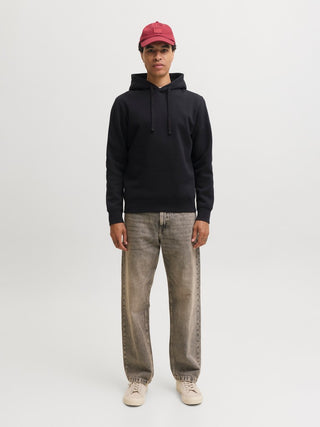Ανδρικό φούτερ με κουκούλα JJCLEVELAND SWEAT HOOD SN JACK&JONES 12298441 BLACK W26/27
