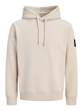 Ανδρικό φούτερ με κουκούλα JJCLEVELAND SWEAT HOOD SN JACK&JONES 12298441 MOONBEAM W26/27