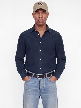 Ανδρικό πουκάμισο JJEFIELD CORD SHIRT LS SN JACK&JONES 12298525 NAVY BLAZER W26/27