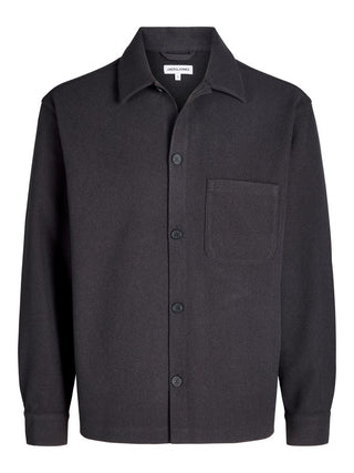 Ανδρικό Overshirt JJEREGENT OVERSHIRT LS SN JACK&JONES 12298613 DARK GREY MELANGE W26/27