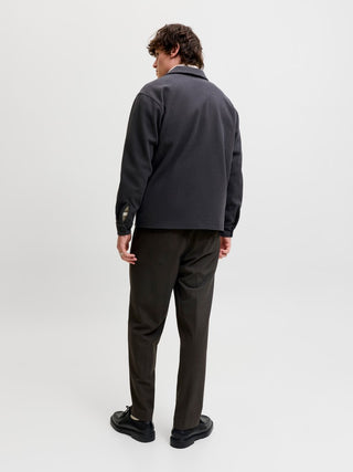 Ανδρικό Overshirt JJEREGENT OVERSHIRT LS SN JACK&JONES 12298613 DARK GREY MELANGE W26/27