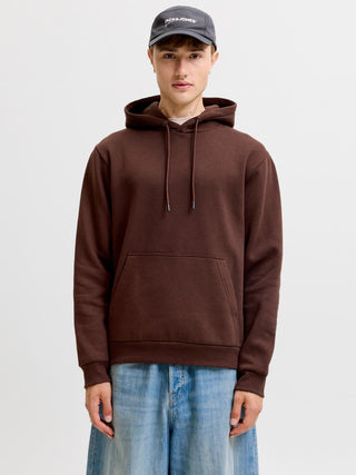Ανδρικό φούτερ με κουκούλα JJEBRADLEY SWEAT HOOD JACK&JONES 12249340 BITTER CHOCOLATE NOOS W26/27