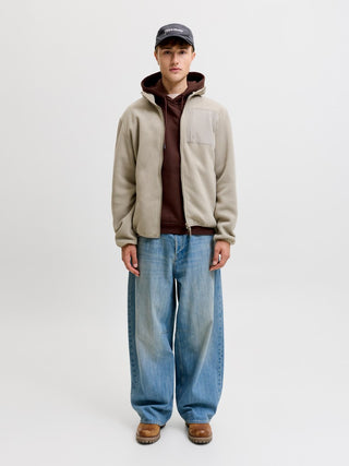 Ανδρικό φούτερ με κουκούλα JJEBRADLEY SWEAT HOOD JACK&JONES 12249340 BITTER CHOCOLATE NOOS W26/27