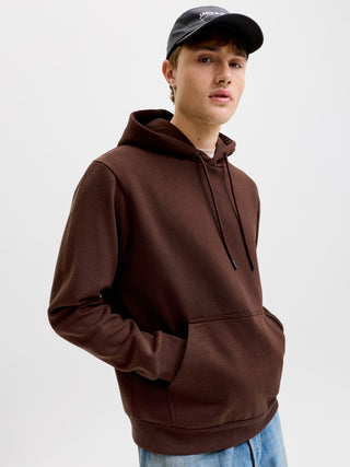 Ανδρικό φούτερ με κουκούλα JJEBRADLEY SWEAT HOOD JACK&JONES 12249340 BITTER CHOCOLATE NOOS W26/27