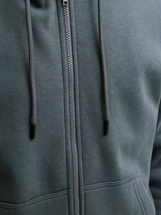 Ανδρική ζακέτα φούτερ με κουκούλα JJEBRADLEY SWEAT ZIP HOOD JACK&JONES 12249342 TURBULENCE NOOS W26/27