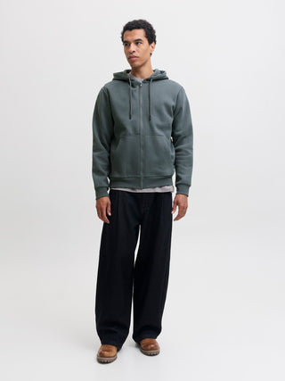 Ανδρική ζακέτα φούτερ με κουκούλα JJEBRADLEY SWEAT ZIP HOOD JACK&JONES 12249342 TURBULENCE NOOS W26/27