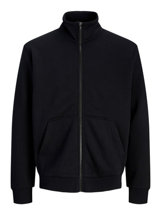Ανδρική ζακέτα φούτερ JJEBRADLEY SWEAT ZIP HN JACK&JONES 12298690 BLACK NOOS W26/27