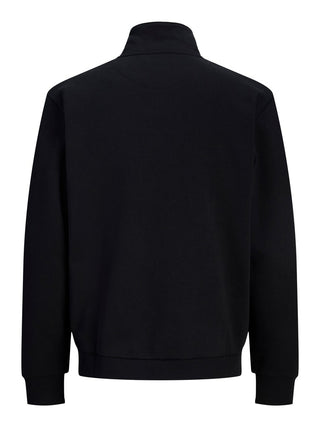 Ανδρική ζακέτα φούτερ JJEBRADLEY SWEAT ZIP HN JACK&JONES 12298690 BLACK NOOS W26/27