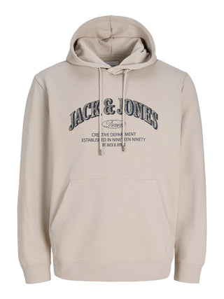 Ανδρικό φούτερ με κουκούλα JJEDENVER LOGO SWEAT HOOD SN JACK&JONES 12298730 MOONBEAM W26/27