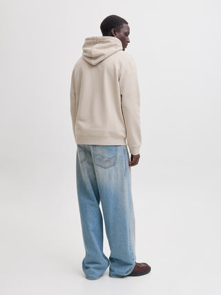Ανδρικό φούτερ με κουκούλα JJEDENVER LOGO SWEAT HOOD SN JACK&JONES 12298730 MOONBEAM W26/27
