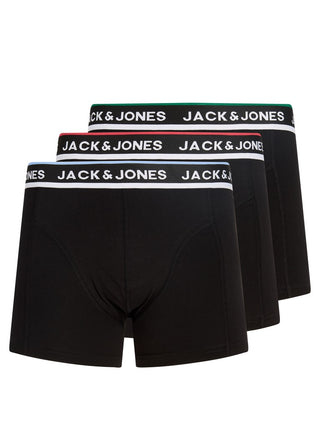Ανδρικό μποξεράκι JACSWAY SOLID TRUNKS 3 PACK JACK&JONES 12298997 BLACK W26/827