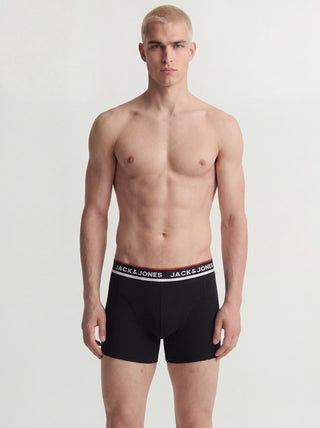 Ανδρικό μποξεράκι JACSWAY SOLID TRUNKS 3 PACK JACK&JONES 12298997 BLACK W26/827