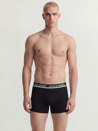 Ανδρικό μποξεράκι JACSWAY SOLID TRUNKS 3 PACK JACK&JONES 12298997 BLACK W26/827