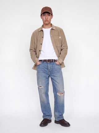 Ανδρικό Overshirt JJZAC CORDUROY OVERSHIRT LS JACK&JONES 12299048 CROCKERY W26/27
