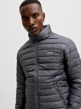 Ανδρικό μπουφάν JJELVIS LIGHT PUFFER COLLAR JACK&JONES 12299190 ASPHALT W26/27