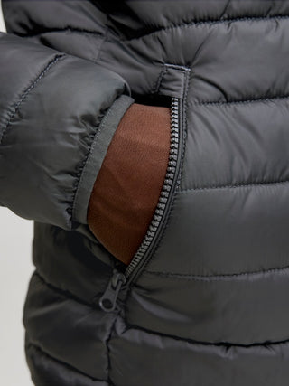 Ανδρικό μπουφάν JJELVIS LIGHT PUFFER COLLAR JACK&JONES 12299190 ASPHALT W26/27