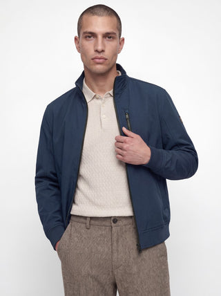 Ανδρικό μπουφάν JJELIAM SOFTSHELL BOMBER JACK&JONES 12299150 SKY CAPTAIN NOOS W26/27