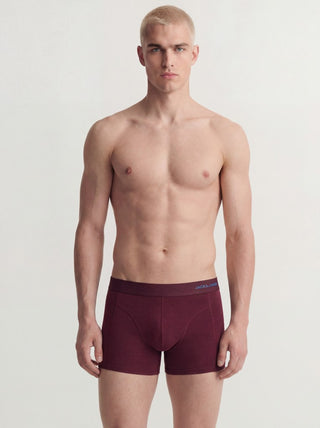 Ανδρικό μποξεράκι JACADRIAN SOLID TRUNKS 3 PACK JACK&JONES 12300848 WINDSOR WINE W26/27