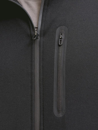 Ανδρική ζακέτα φούτερ με κουκούλα JCOFUSION SWEAT FULL ZIP HOOD JACK&JONES 12301089 BLACK W26/27