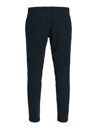 Ανδρικό παντελόνι JPSTMARCO ARTHUR TENCEL BLEND CHINO SN JACK&JONES 12301838 DARK NAVY W26/27