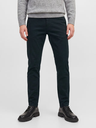 Ανδρικό παντελόνι JPSTMARCO ARTHUR TENCEL BLEND CHINO SN JACK&JONES 12301838 DARK NAVY W26/27
