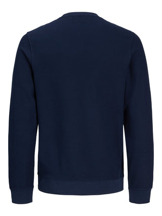 Ανδρικό φούτερ JPRBLUALVES STRUCTURE SWEAT CREWNECK JACK&JONES 12302739 NAVY BLAZER W26/27