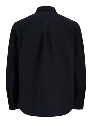 Ανδρικό Overshirt JPRBLUIVY SOLID L/S OVERSHIRT SN JACK&JONES 12303624 DARK GREY MELANGE W26/27